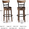image:imageSignature Design by Ashley Valebeck 1Piece Swivel Barstool 30 InLight Brown