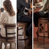image:imageSignature Design by Ashley Valebeck 1Piece Swivel Barstool 30 InLight Brown