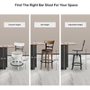 image:imageSignature Design by Ashley Valebeck 1Piece Swivel Barstool 30 InLight Brown