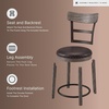 image:imageSignature Design by Ashley Valebeck 1Piece Swivel Barstool 30 InLight Brown