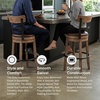 image:imageSignature Design by Ashley Valebeck 1Piece Swivel Barstool 30 InLight Brown