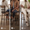 image:imageSignature Design by Ashley Valebeck 1Piece Swivel Barstool 30 InLight Brown