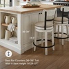 image:imageSignature Design by Ashley Valebeck 1Piece Swivel Barstool 30 InWhitewash