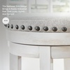 image:imageSignature Design by Ashley Valebeck 1Piece Swivel Barstool 30 InWhitewash