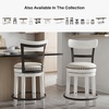image:imageSignature Design by Ashley Valebeck 1Piece Swivel Barstool 30 InWhitewash