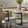 image:imageSignature Design by Ashley Valebeck 1Piece Swivel Barstool 30 InWhitewash