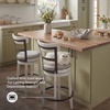 image:imageSignature Design by Ashley Valebeck 1Piece Swivel Barstool 30 InWhitewash