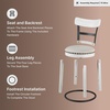 image:imageSignature Design by Ashley Valebeck 1Piece Swivel Barstool 30 InWhitewash