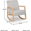 image:imageSignature Design by Ashley Wychworth Accent Rocking Chair GrayNatural