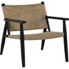 image:imageSignature Design By Ashley Halfmore MidCentury Modern Accent Chair with Tight Seat Track Arms and in Handwoven Natural Jute Light Brown amp Black
