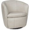 image:imageSignature Design by Ashley Kierreys Leather Swivel Barrel Chair Bone