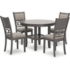 image:imageSignature Design by Ashley Langwest 6Piece Dining Table Set with BenchGrey
