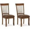 image:imageSignature Design by Ashley Lomira Brown Dining Upholstered Side Chair  Set of 2