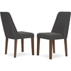 image:imageSignature Design by Ashley Lyncott Dining Chairs Set of 2 YellowDark Gray  Brown