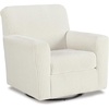 image:imageSignature Design by Ashley Modern Herstow Swivel Glider Accent Chair Ivory