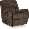 image:imageSignature Design by Ashley Oversized Faux Leather Wall Hugger Recliner FogChocolate