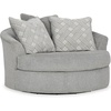 image:imageSignature Design by Ashley Round Velvet Oversized Swivel Accent Chair