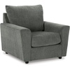 image:imageSignature Design by Ashley Stairatt Upholstered Accent Chair Gravel GrayDark Gray