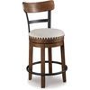 image:imageSignature Design by Ashley Valebeck 1Piece Swivel Barstool 30 InDark Brown