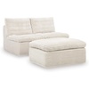 image:imageSignature Design by Ashley Vough 3Piece Armless Chair and Ottoman Set
