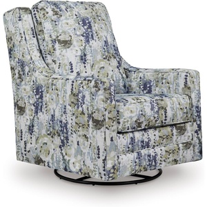 image:imageSignature Design by Ashley Dustinford Swivel Glider Accent Chair Floral