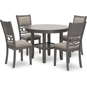 image:imageSignature Design by Ashley Langwest 6Piece Dining Table Set with BenchGrey