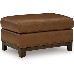 image:imageSignature Design by Ashley Oversized Brown Leather Accent Chair AmberOttoman