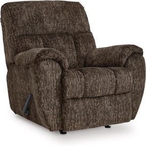 image:imageSignature Design by Ashley Oversized Faux Leather Wall Hugger Recliner FogChocolate
