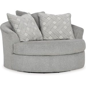 image:imageSignature Design by Ashley Round Velvet Oversized Swivel Accent Chair