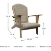 image:imageSignature Design by Ashley 1Piece Wicker Adirondack Chair BeigeAdirondack Chair