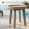 image:imageSignature Design by Ashley 1Piece Wicker Adirondack Chair BeigeEnd Table