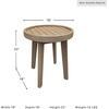 image:imageSignature Design by Ashley 1Piece Wicker Adirondack Chair BeigeEnd Table