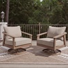 image:imageSignature Design by Ashley 1Piece Wicker Swivel Lounge Chair Gray