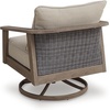 image:imageSignature Design by Ashley 1Piece Wicker Swivel Lounge Chair Gray