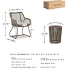 image:imageSignature Design by Ashley 3Piece Outdoor Patio Furniture Set Beige