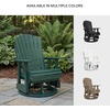 image:imageSignature Design by Ashley Adirondack Outdoor Swivel Glider Chair Green