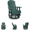 image:imageSignature Design by Ashley Adirondack Outdoor Swivel Glider Chair Green