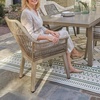 image:imageSignature Design by Ashley Beach Front Casual Outdoor Arm Chair with AllWeather Cushion Set of 2 Resin Wicker with Aluminum Frame 185 Seat Height BeigeArm Chair Set