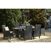 image:imageSignature Design by Ashley Beachcroft Casual Nuvella Weather Resistant Fabric Armless Outdoor Side Chair with Cushion Set of 2 Light Gray amp BlackLight Gray  Black