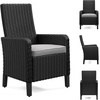 image:imageSignature Design by Ashley Beachcroft Casual Nuvella Weather Resistant Fabric Armless Outdoor Side Chair with Cushion Set of 2 Light Gray amp BlackLight Gray  Black