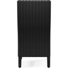 image:imageSignature Design by Ashley Beachcroft Casual Nuvella Weather Resistant Fabric Armless Outdoor Side Chair with Cushion Set of 2 Light Gray amp BlackLight Gray  Black