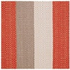 image:imageSignature Design by Ashley Big Creek Cove Contemporary Outdoor LoveseatChairsTables Set with Cushion and 2 Throw Pillows Set of 5 Beige