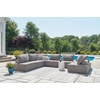 image:imageSignature Design by Ashley Bree Zee Contemporary Nuvella Weather Resistant Fabric Tufted Armless Outdoor Lounge Chair with Cushion and PVC Cover GrayFloor Chair