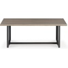 image:imageSignature Design by Ashley Bree Zee Contemporary Nuvella Weather Resistant Fabric Tufted Armless Outdoor Lounge Chair with Cushion and PVC Cover GrayRectangular End Table