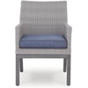 image:imageSignature Design by Ashley Dillon Beach Outdoor Armchair Gray Resin Wicker Aluminum Frame Nuvella Fabric Cushions LowMaintenance Patio Porch or Deck Seating Set of 2