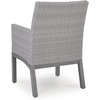 image:imageSignature Design by Ashley Dillon Beach Outdoor Armchair Gray Resin Wicker Aluminum Frame Nuvella Fabric Cushions LowMaintenance Patio Porch or Deck Seating Set of 2