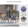 image:imageSignature Design by Ashley Dillon Beach Outdoor Armchair Gray Resin Wicker Aluminum Frame Nuvella Fabric Cushions LowMaintenance Patio Porch or Deck Seating Set of 2