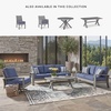 image:imageSignature Design by Ashley Dillon Beach Outdoor Armchair Gray Resin Wicker Aluminum Frame Nuvella Fabric Cushions LowMaintenance Patio Porch or Deck Seating Set of 2