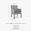 image:imageSignature Design by Ashley Dillon Beach Outdoor Armchair Gray Resin Wicker Aluminum Frame Nuvella Fabric Cushions LowMaintenance Patio Porch or Deck Seating Set of 2