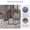 image:imageSignature Design by Ashley Dillon Beach Outdoor Chair Nuvella Cushion AllWeather Gray Resin Wicker on Aluminum Frame 2 Patio Outside Dining Chairs 20 W x 3575 H